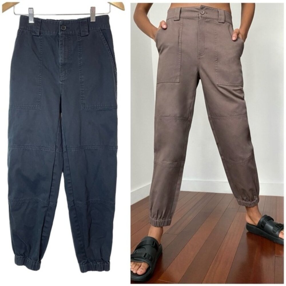 Aritzia Tna Cedar Utility Pant Black Cargo Casual Small 100 Cotton